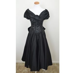 80s Prom Dress Leather